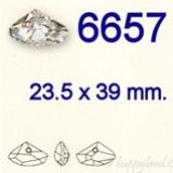 Swarovski® 6657 - 23.5 x 39 mm - Galactic Horizzontal Pendant