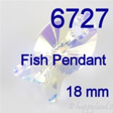 Swarovski® 6727 - 18 mm - Fish Pendant