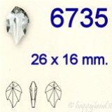 6735 - 26 x 16 mm - Leaf Pendant