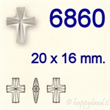 Swarovski® 6860 Cros Pendants - 20 x 16 mm