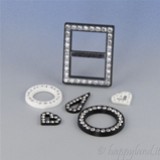 Swarovski® Plastic trimmings forme assortite
